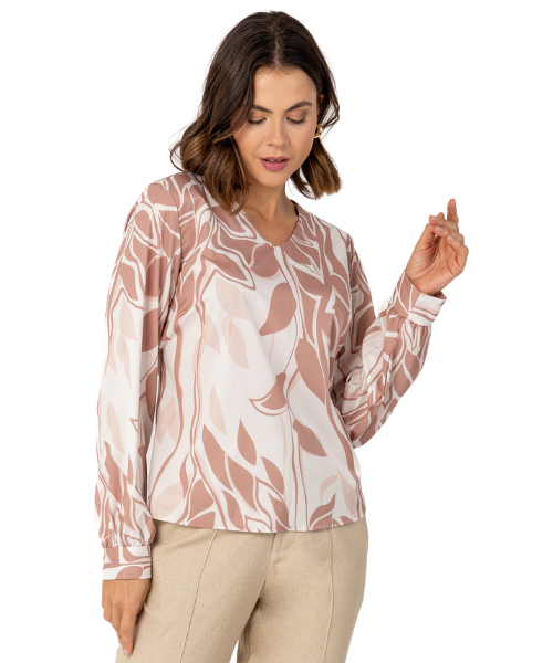 BLUSA FANTASÍA C/ELASTANO MIRASUL