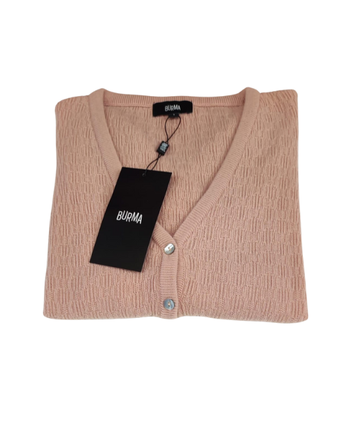 CARDIGAN EN V BURMA TRABAJADO