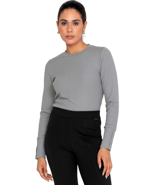 BLUSA ACANALADA THERMO MIRASUL