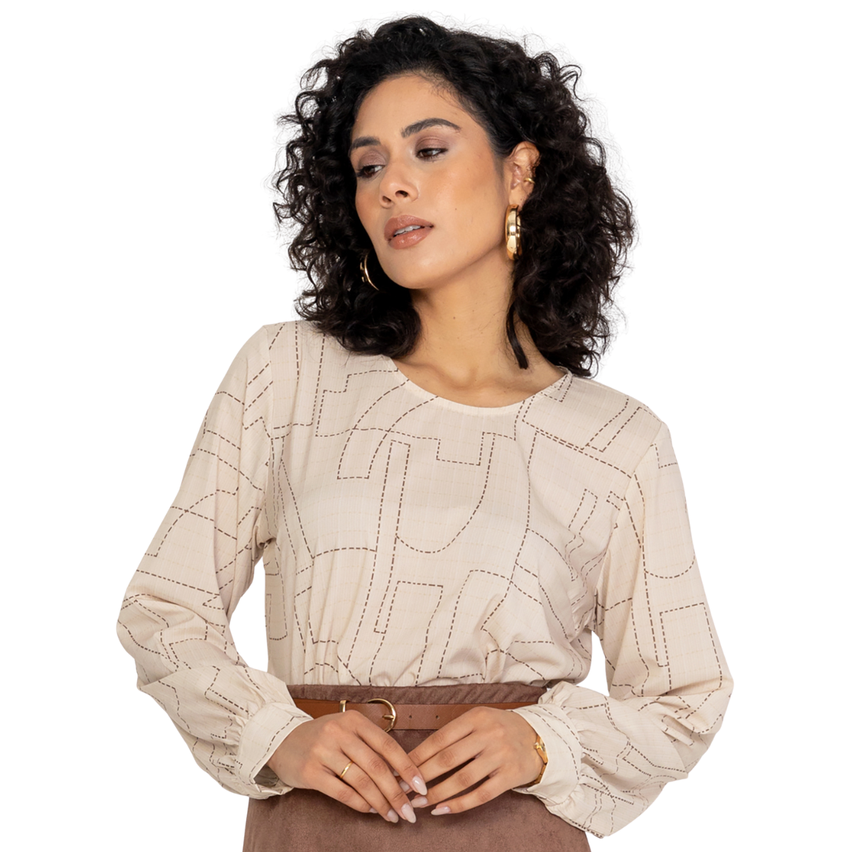 BLUSA SILK LIGTH ESTAMPADA MIRASUL