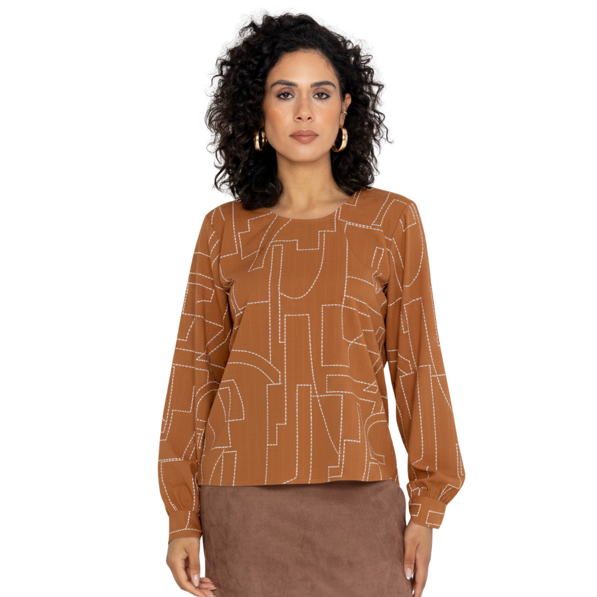 BLUSA SILK LIGTH ESTAMPADA MIRASUL